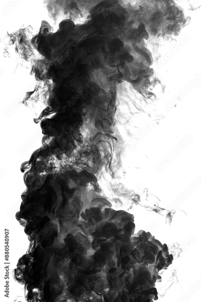 Sticker Black smoke effect design element