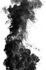 Black smoke effect design element