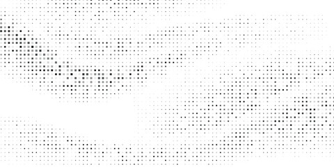 Wave halftone pattern. Halftone dots background. Vector