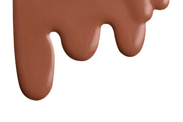 Brown dripping paint png element