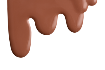 Brown dripping paint png element