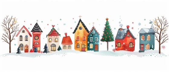 Obraz premium House in the snow 