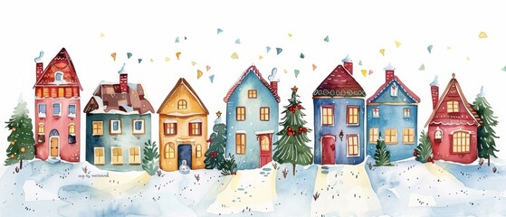 House in the snow	
