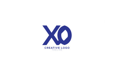 XO Abstract initial monogram letter alphabet logo design