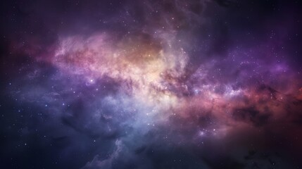 Stunning cosmic nebula in deep space with vibrant colors and star formations. Perfect for backgrounds, science themes, or cosmic-related projects.