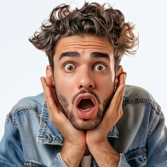 Man Showing Surprise Expression