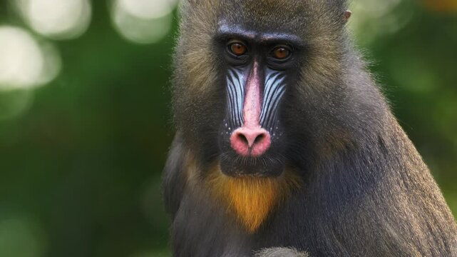 Monkey, Mandrill, Colorful, Face