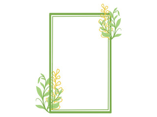 Frame Leaves Autumn Background Illustration
