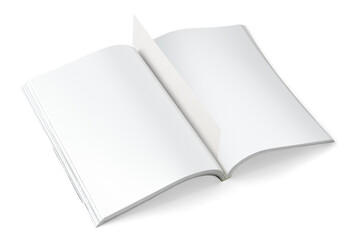 Open book png sticker, transparent background and isolated object