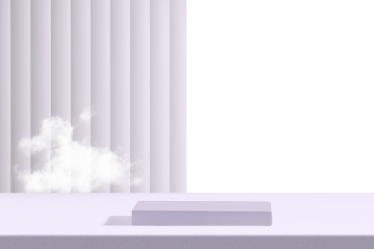 Aesthetic product backdrop PNG mockup, cloud background