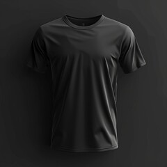 Black T-Shirt Hanging on Wall