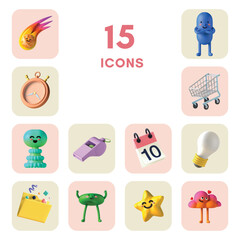 3D Icons Set