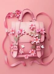 Pink Leather Backpack: Style & Functionality