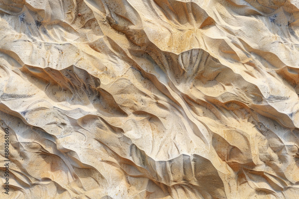 Poster a close-up view of a rugged rock wall with texture and crevices