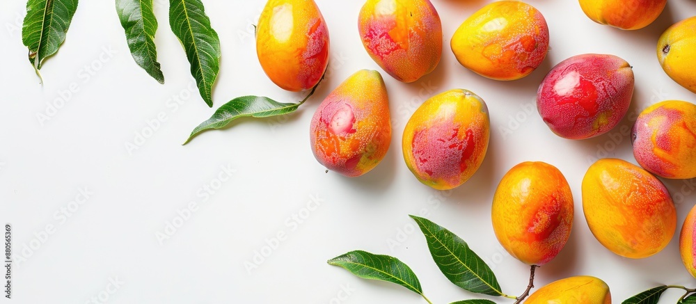 Poster Mangos displayed against a white backdrop creating a clean and bright look for the copy space image