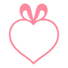 A pink heart-shaped frame 