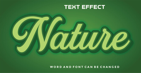 Nature editable text effect