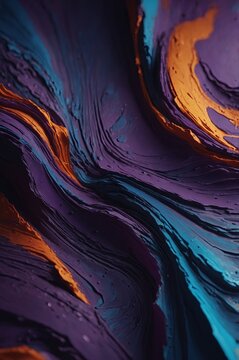 Abstract background with purple, blue and orange colors.