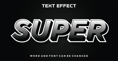 Super editable text effect