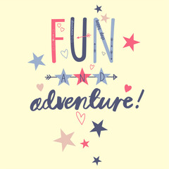 FUN ADVENTURE DESIGN FOR GIRL'S T-SHIRTS