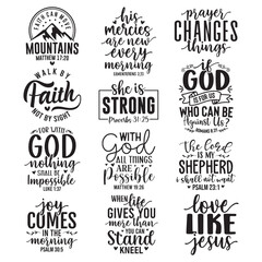 Fototapeta premium 12 Bible Verse Svg Bundle