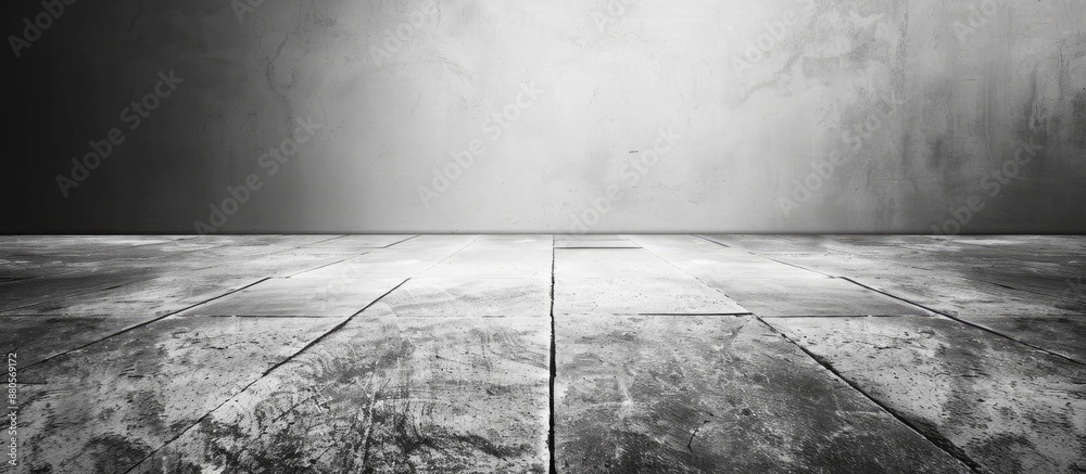 Poster vintage abstract texture background on a black and white concrete floor with copy space image