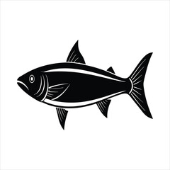 sardine silhouette vector illustration