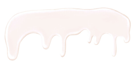 Melting icing sugar png texture, transparent background