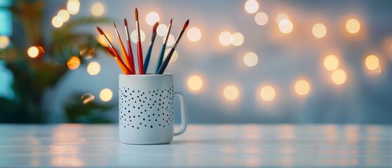 Creating custom original greeting cards with happy designs, bright workspace, Watercolor, Fun and joyful