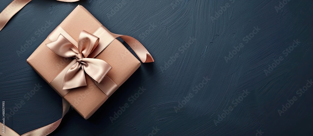 Aufkleber a stylish and versatile composition featuring a gift box elegantly wrapped with a satin ribbon for t