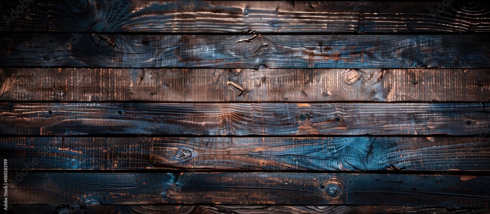 Leinwandbilder Top view of a wooden background or texture with empty space for adding images or text. copy space available