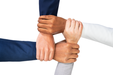 Png Diverse hands united mockup business teamwork gesture