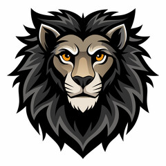 lion head mascot, the lion mascot vector
