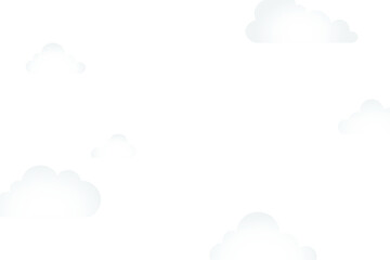 Clouds png transparent background, 3d collage sticker
