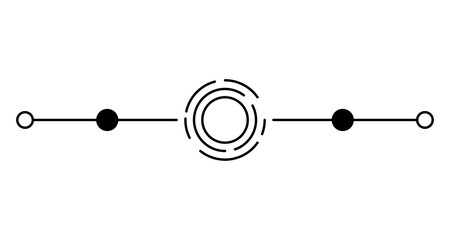 Celestial divider png sticker, aesthetic black collage element on transparent background