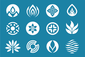 Versatile Logo Set: Modern Icon Collection
