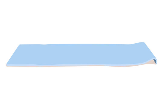 blue yoga mat rolled edge clip art preview