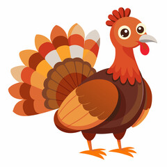 Turkey bird vector illustration, türkiye vector art, Thanksgiving türkiye bird silhouette, chicken with a chicken