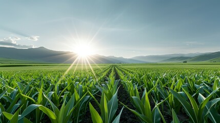 Illustrations of sustainable farming techniques, including agroecology and permaculture practices promoting soil health and biodiversity. Illustration, Image, , Minimalism,