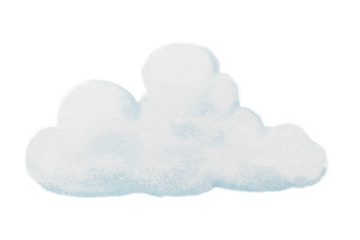 Aesthetic cloud  png sticker, watercolor, transparent background