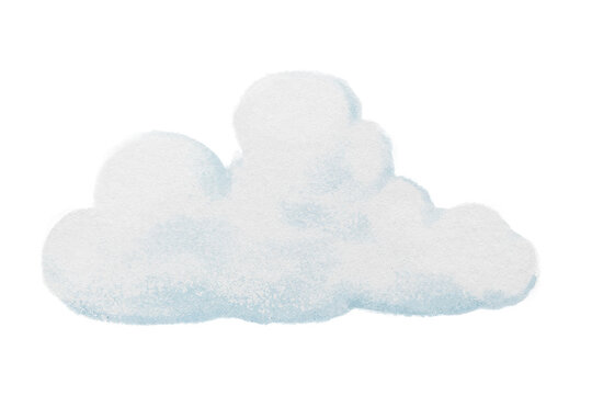 Aesthetic cloud  png sticker, watercolor, transparent background