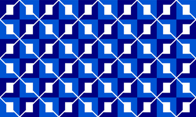 Two tone blue Checkerboard grid repeat pattern, replete image, design for fabric design printing
