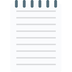 Article vector icon in flat style with isolated background 