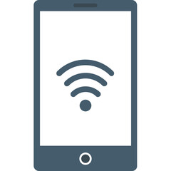 Wifi Connected vector icon in flat style with isolated background 
