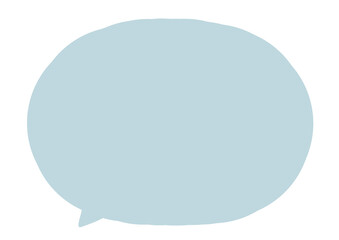 くすみカラーのシンプルなふきだし