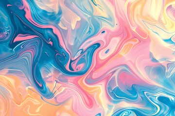 Fototapeta premium A marbled paper texture, combining swirling colors for an artistic and fluid background.