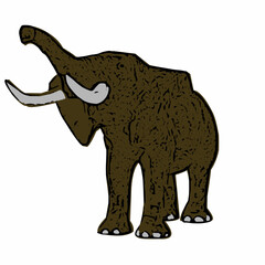 Elephant ilustration vector design template 