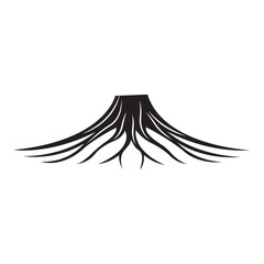 Fototapeta premium root of the tree icon symbol