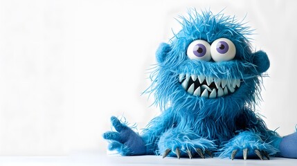 Fototapeta premium cute monster with fur