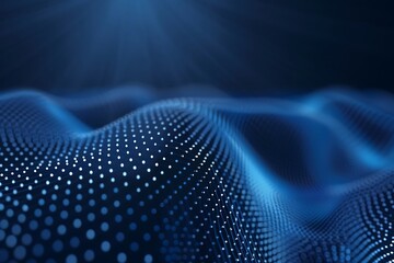 Data technology abstract futuristic i. Low poly shape with connecting dots and lines on dark background